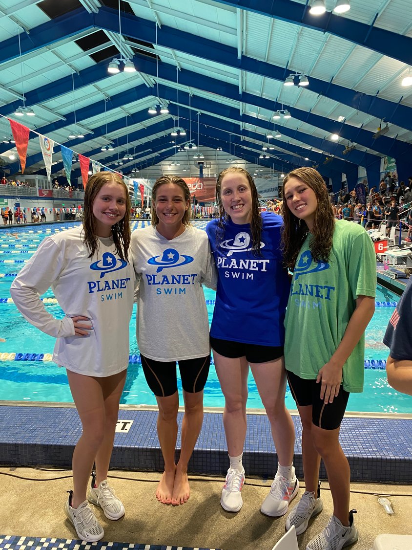 The Planet Swim girls relay teams racked up their share of victories during the Florida Swimming Senior Championships.